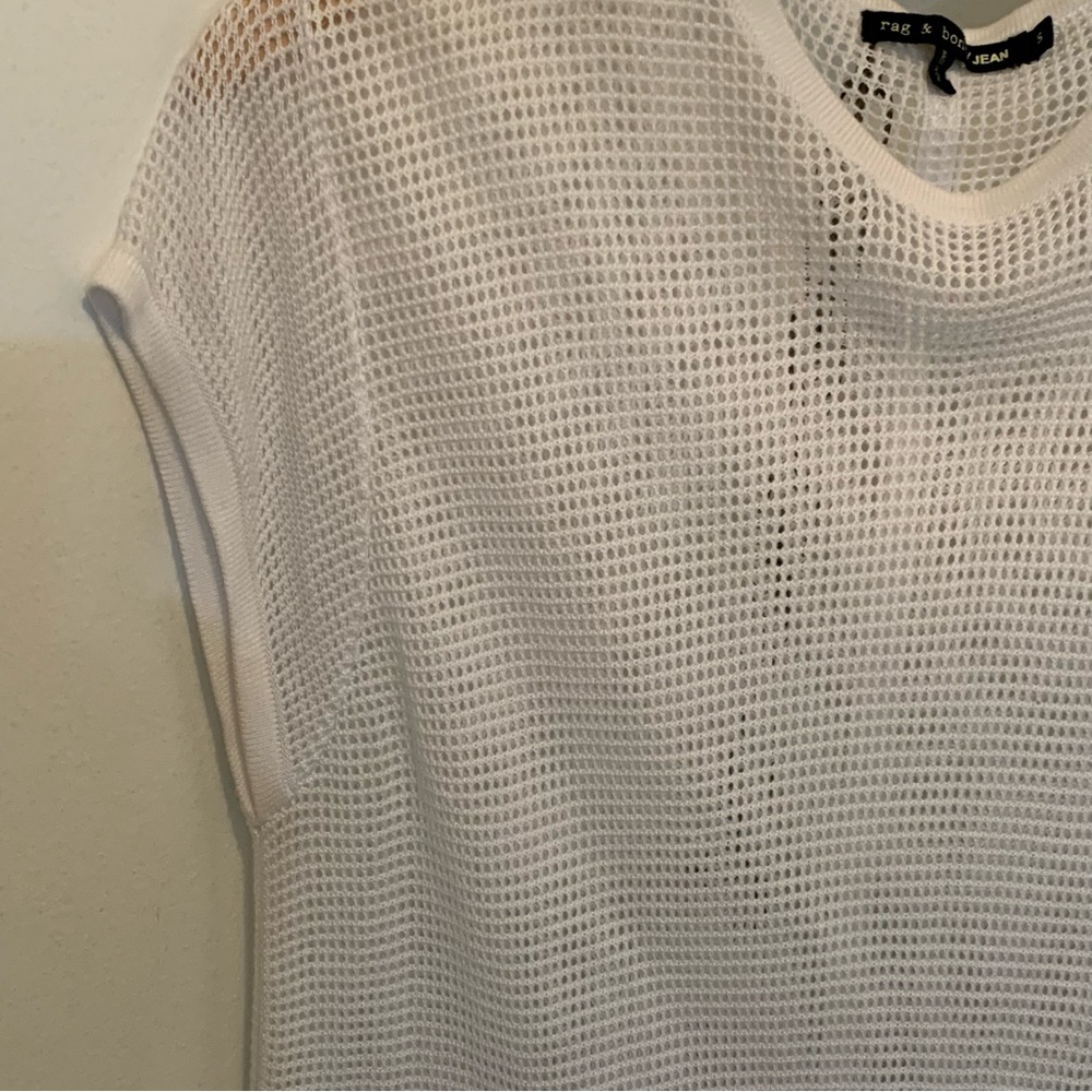 rag & bone Odette Mesh-Knit Tee - Picture 3 of 7